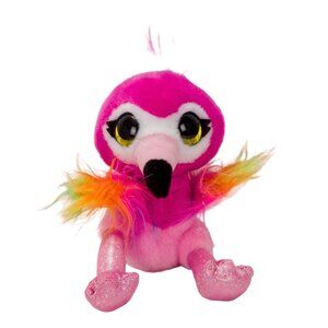 Zuru Pink Flamingo Plush 8" CoCo Surprise Bright Colorful Glitter Eyes Stuffed